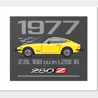 Sunburst yellow 77 280Z Posters and Art